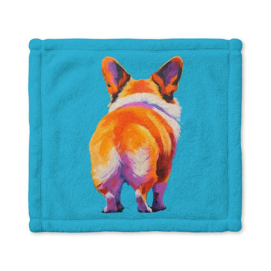 Corgi Butt Artistic Portrait Cuddle Blanket