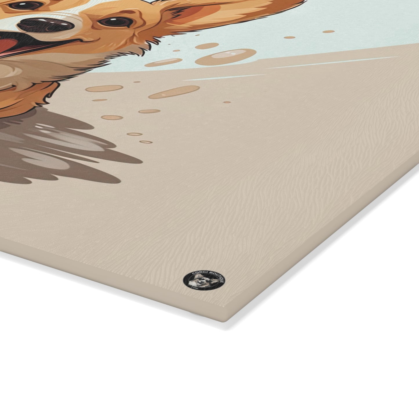 Corgi Cuteness - Glass Cutting Board