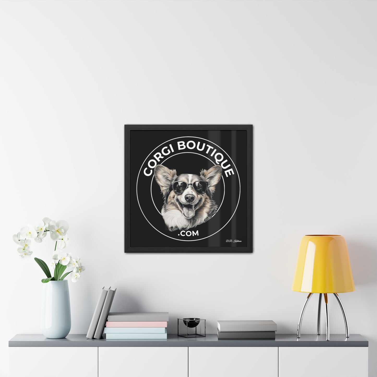 Corgi Boutique - Framed Print