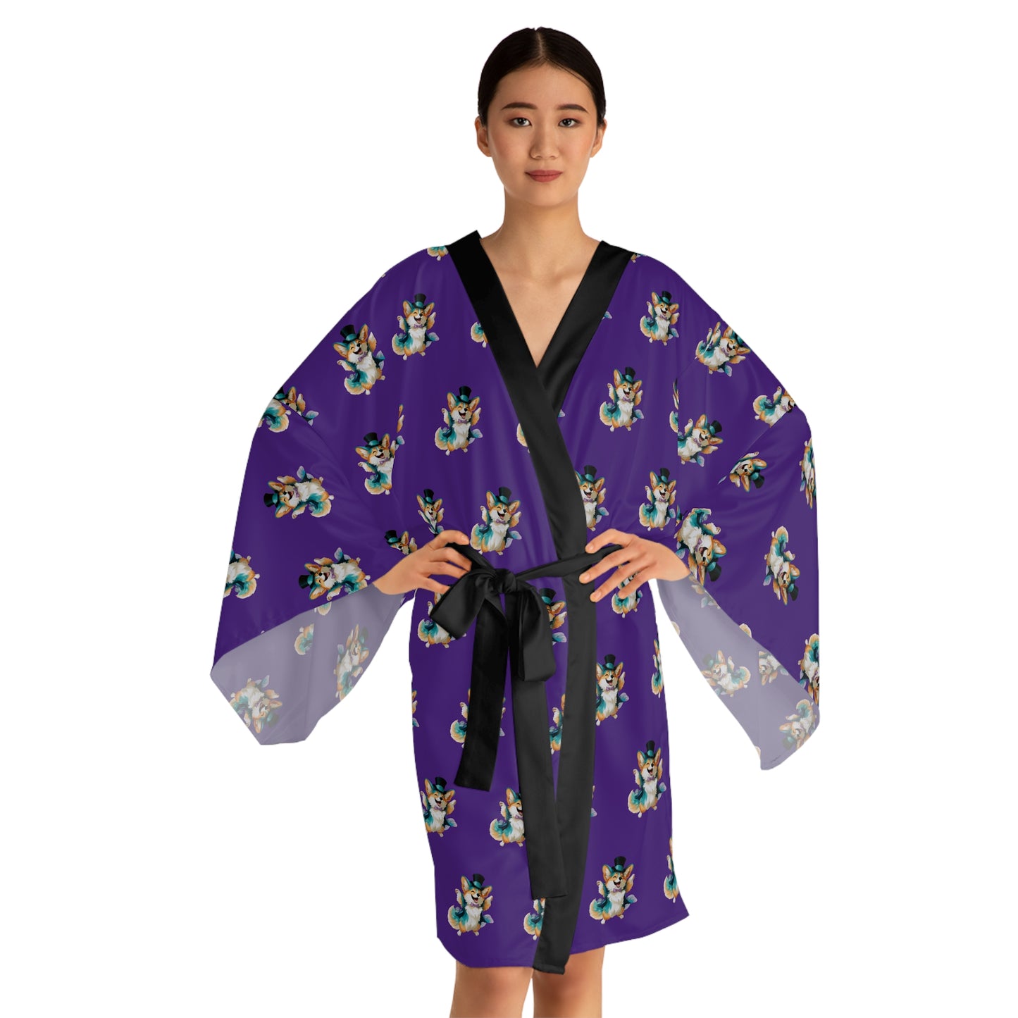 Boogaloo Corgi Kimono Robe