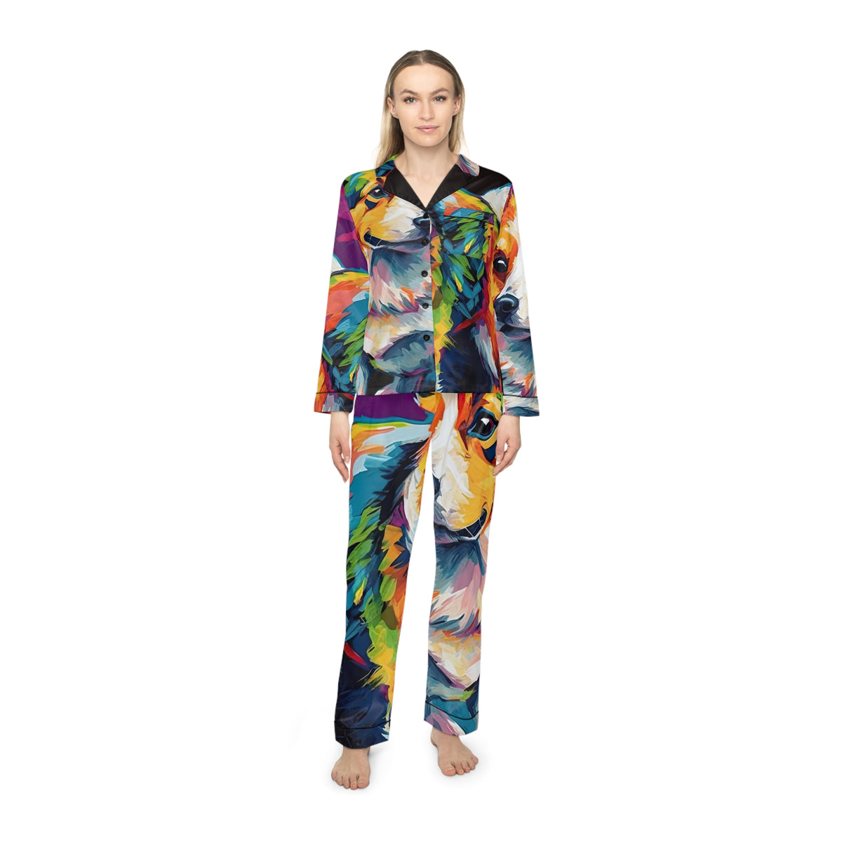 Scouter Corgi Watercolor Silky Pajamas