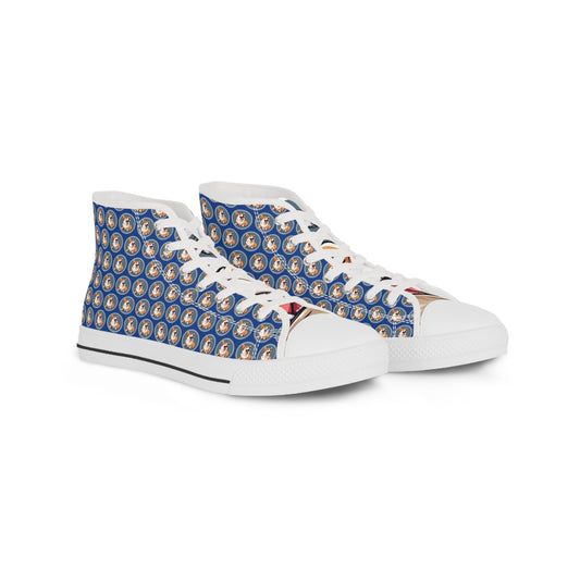 Comical Corgi Mosaic - Men's High Top Sneakers
