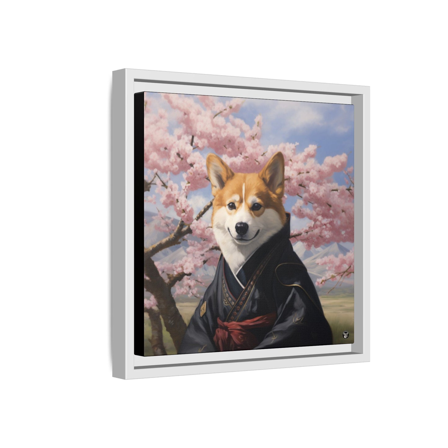 Ninja Corgi sur toile
