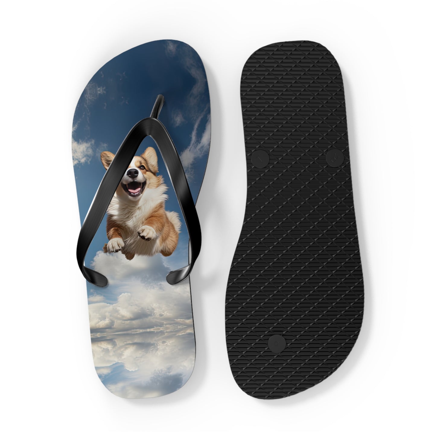 Super Corgi Flip-Flops