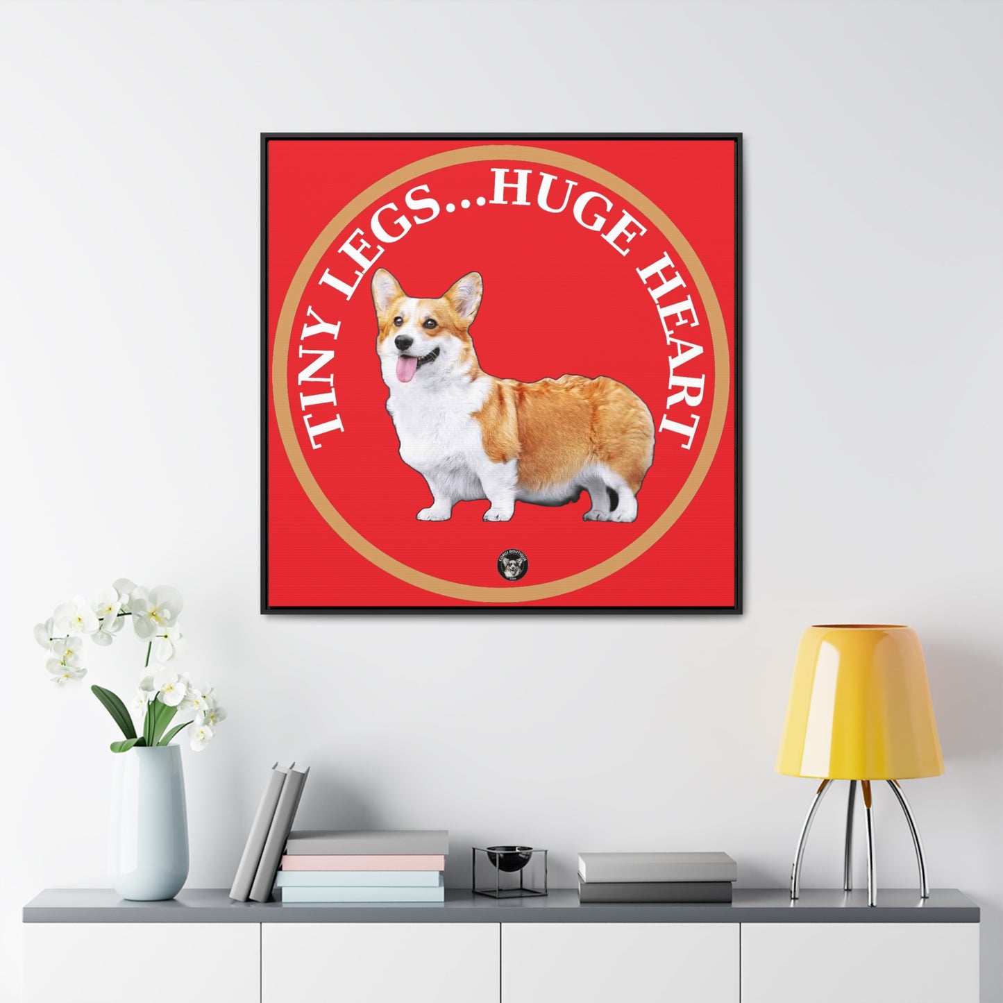 Tiny Legs...Huge Heart - Framed on Canvas