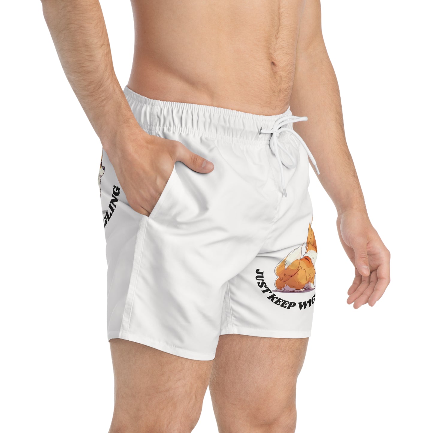 Just Keep Wiggling Swim Trunks