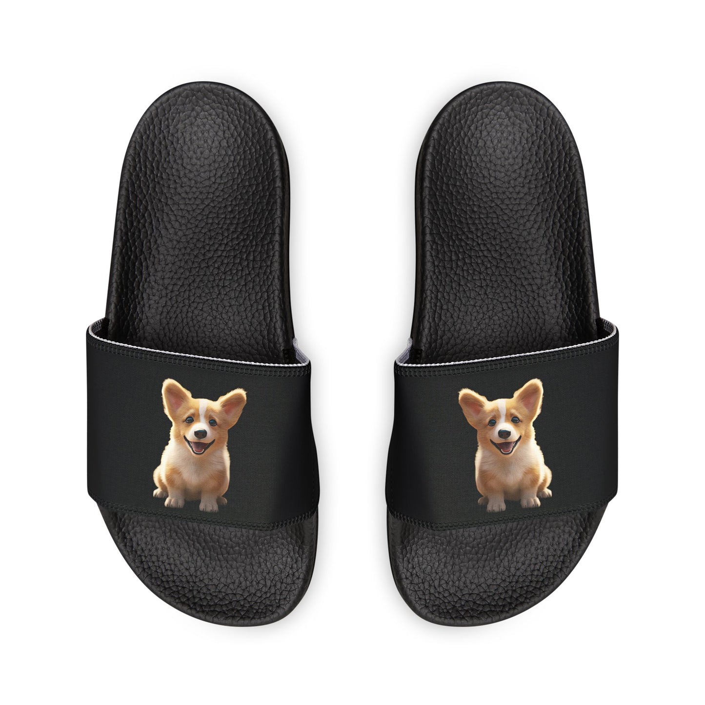 Sweetness Men's Black Slide Sandals - Corgi Pool & Beach Slides