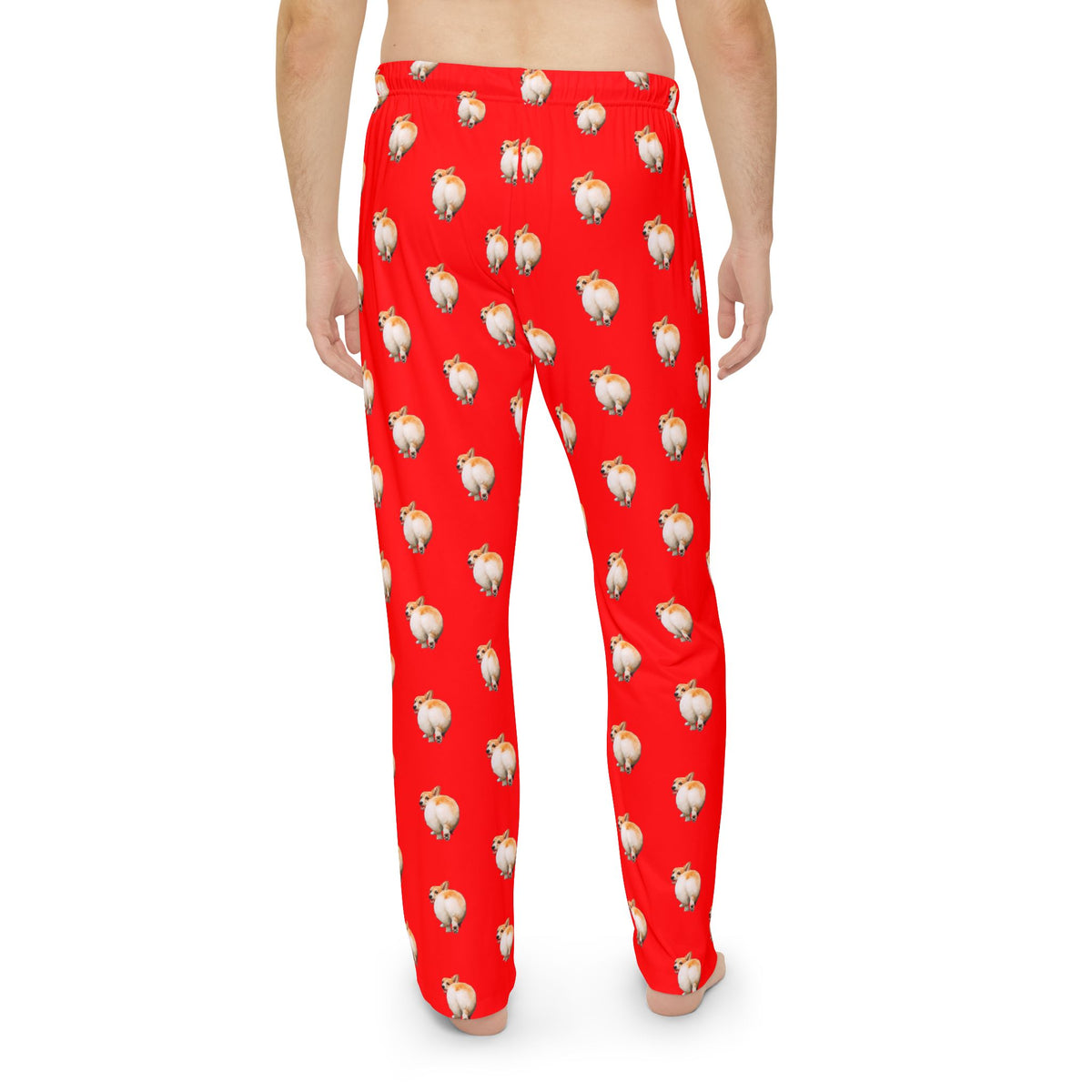 Baby Got Back - Corgi Butt Strut Men's Red Lounge Pants
