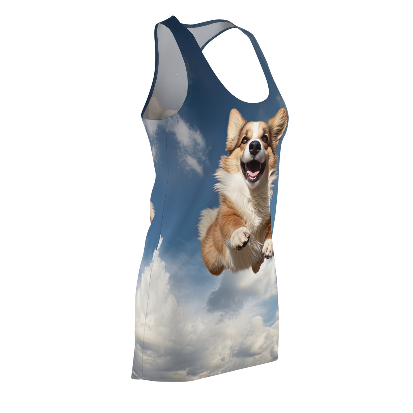 Flying Corgi - Racerback Dress