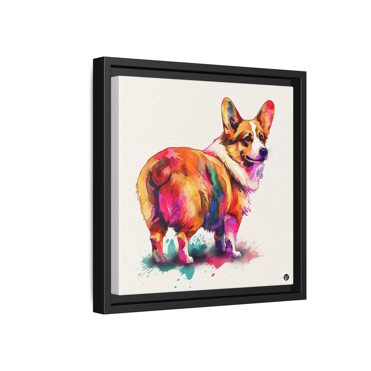 Motley Corgi on Canvas