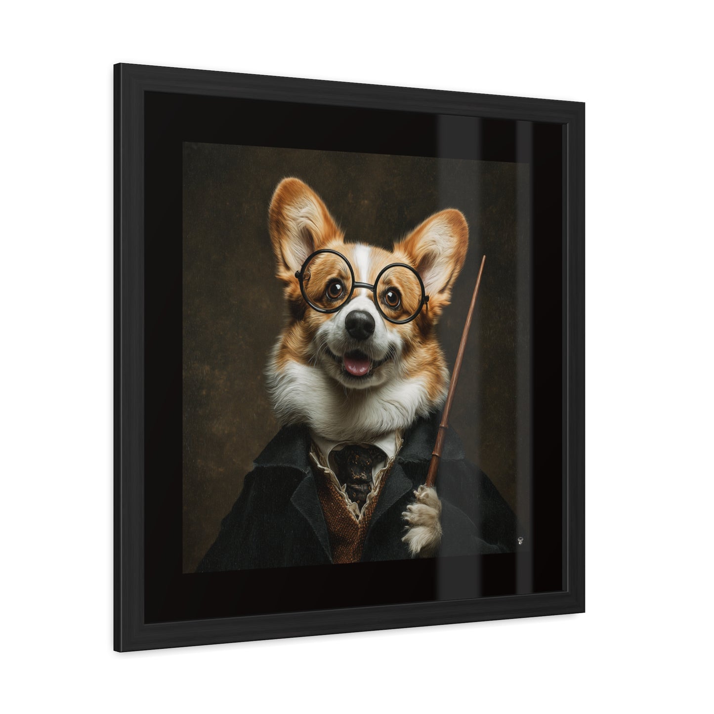 Corgi Potter Framed Print