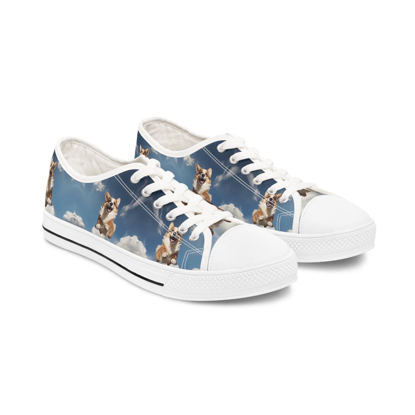Super Corgi - Women's Low Top Sneakers