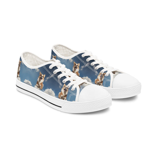 Super Corgi - Women's Low Top Sneakers