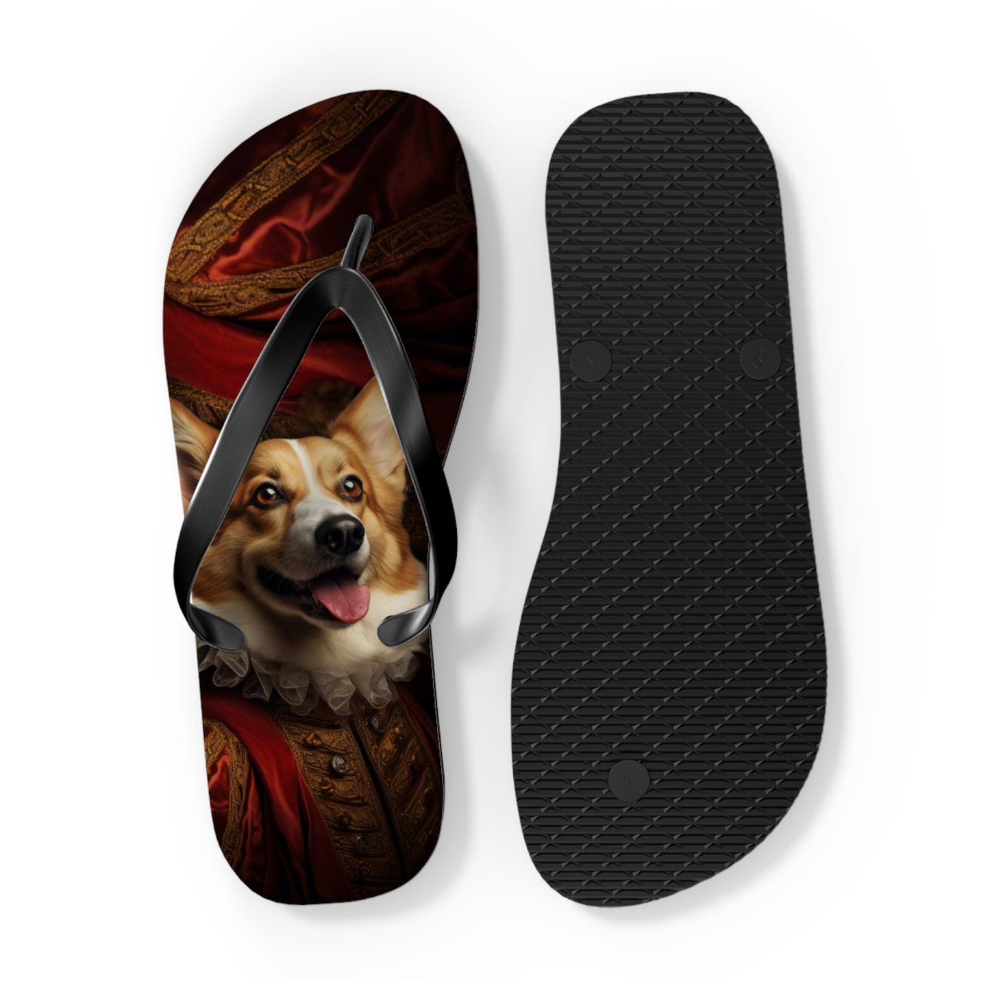 Renaissance Corgi Flip-Flops