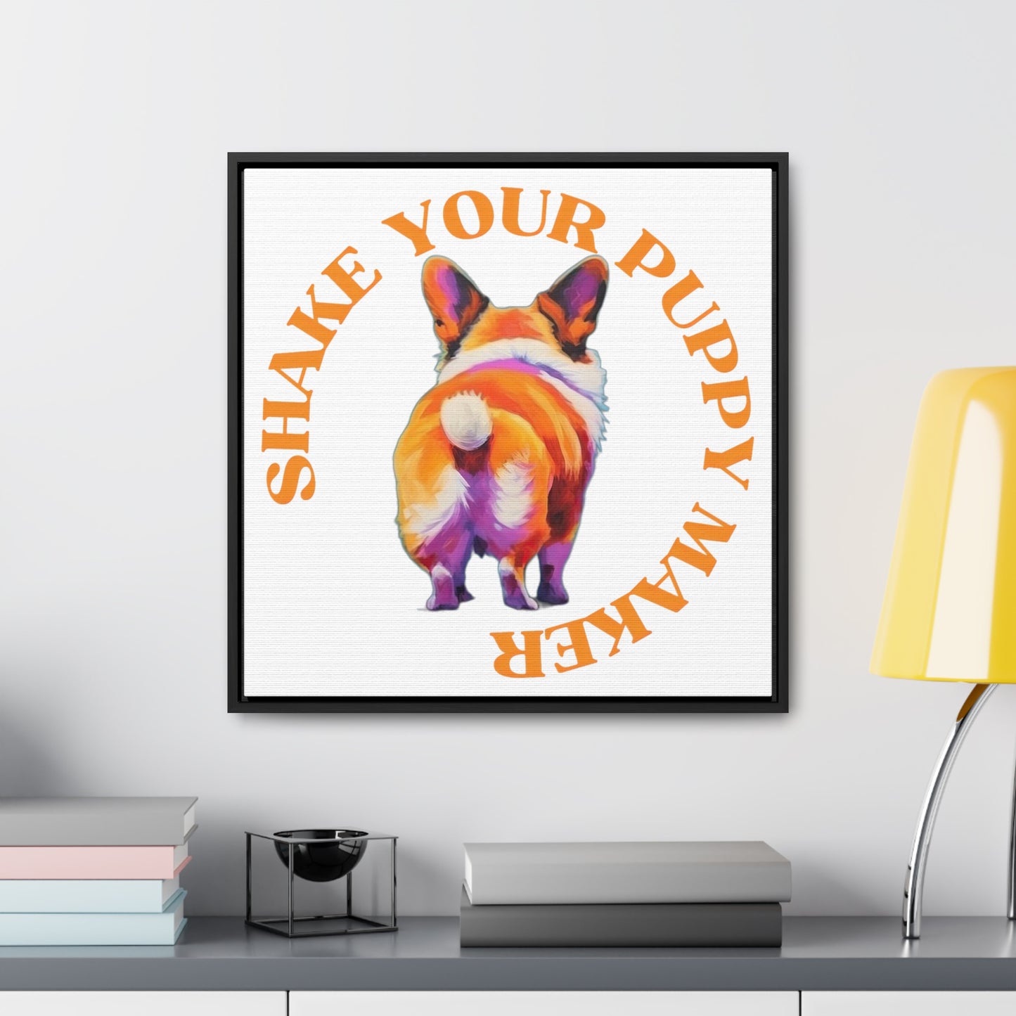 Shake Your Puppy Maker - Framed on Canvas
