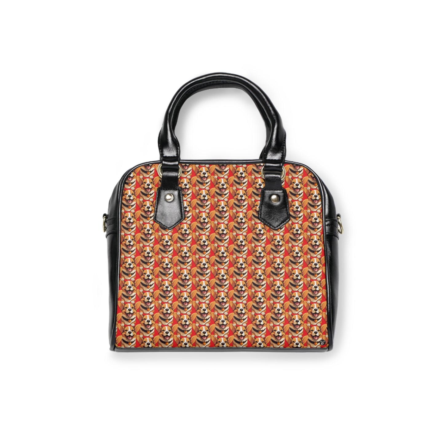 Puppy Love Mosaic - Handbag w/Removable Shoulder Strap