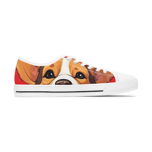 Puppy Love - Women's Low Top Sneakers