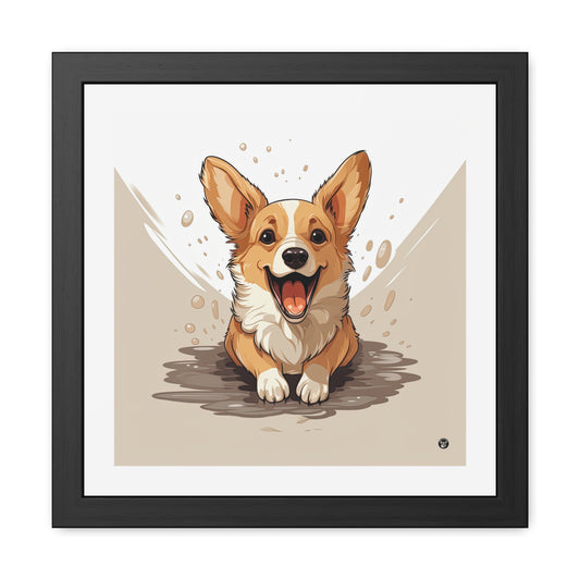 Corgi Cuteness Framed Print