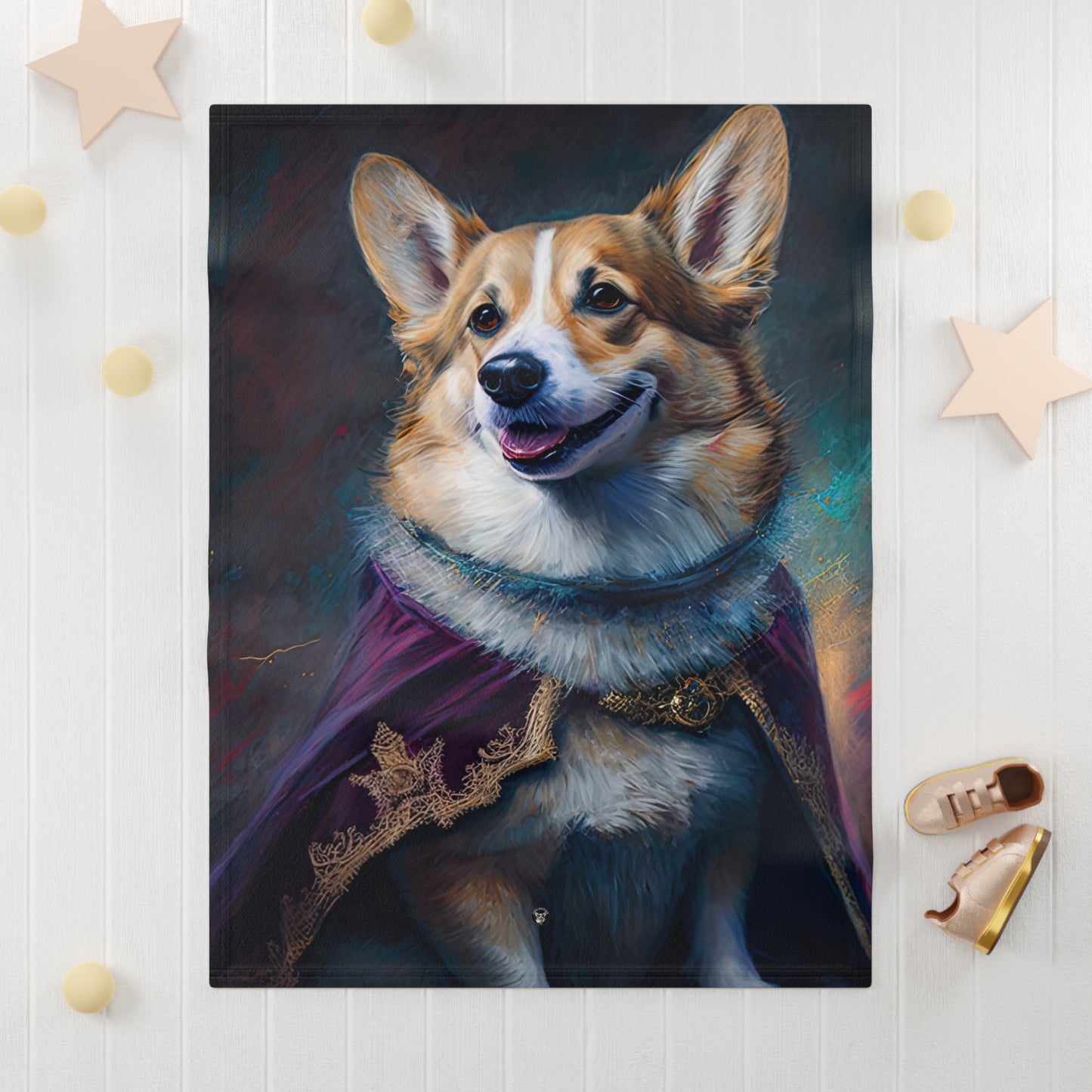 Corgi Royalty - Baby Blanket
