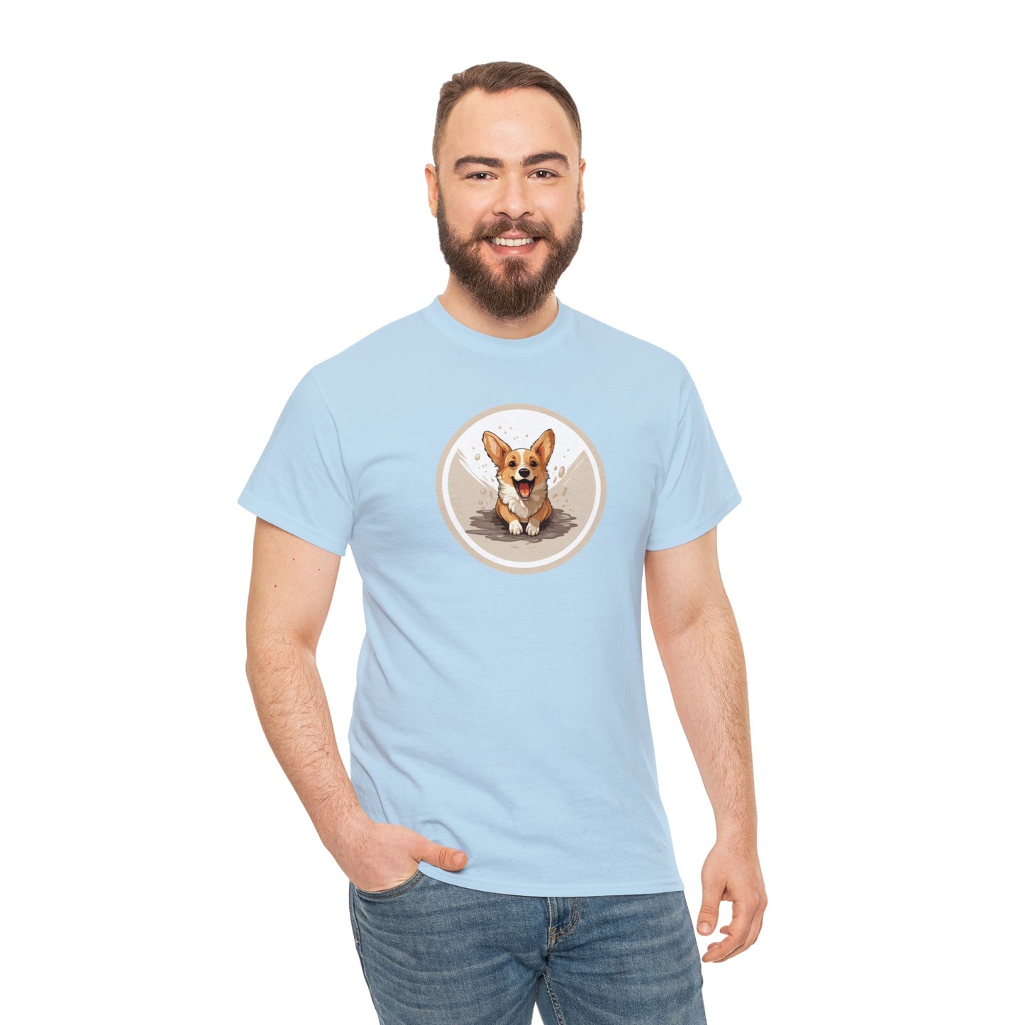 Corgi Cuteness - Unisex Heavy Cotton Tee