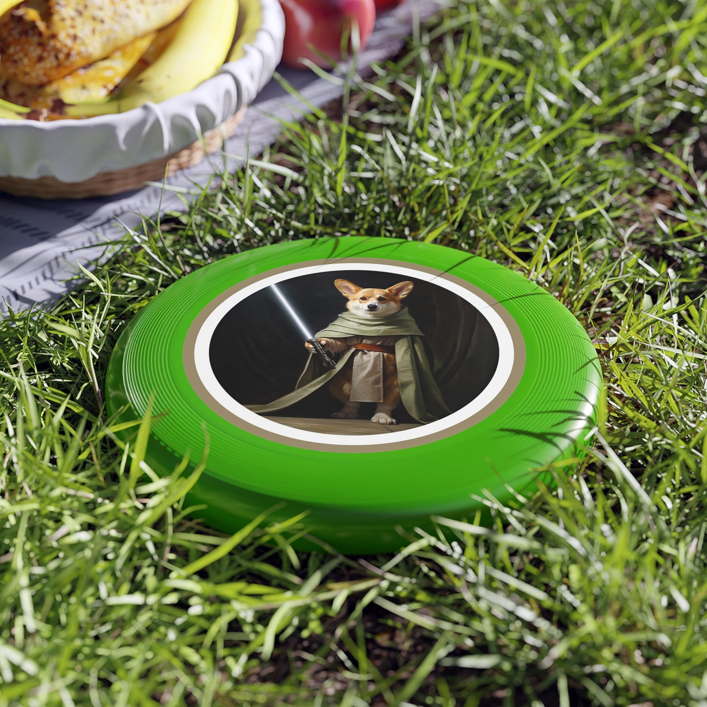 Jedi Corgi - Wham-O Frisbee