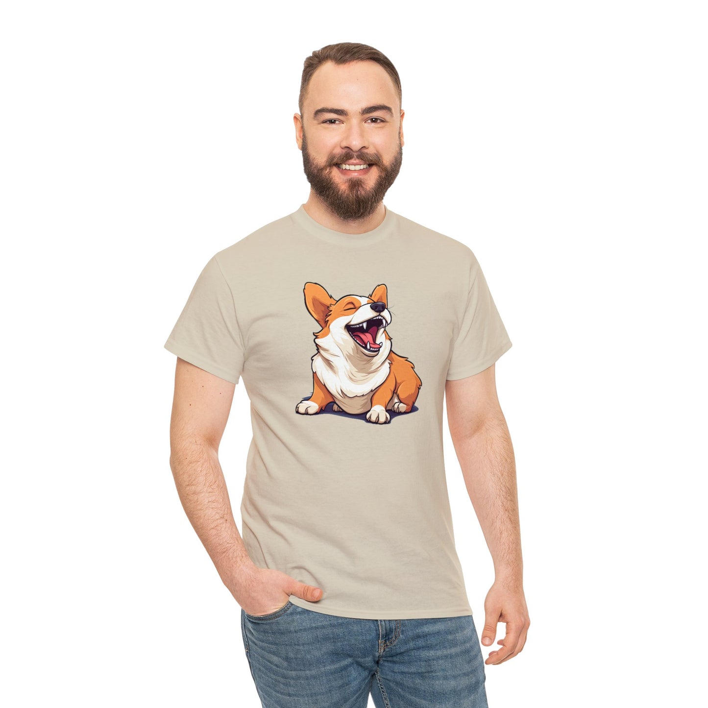 Comical Corgi - Unisex Heavy Cotton Tee