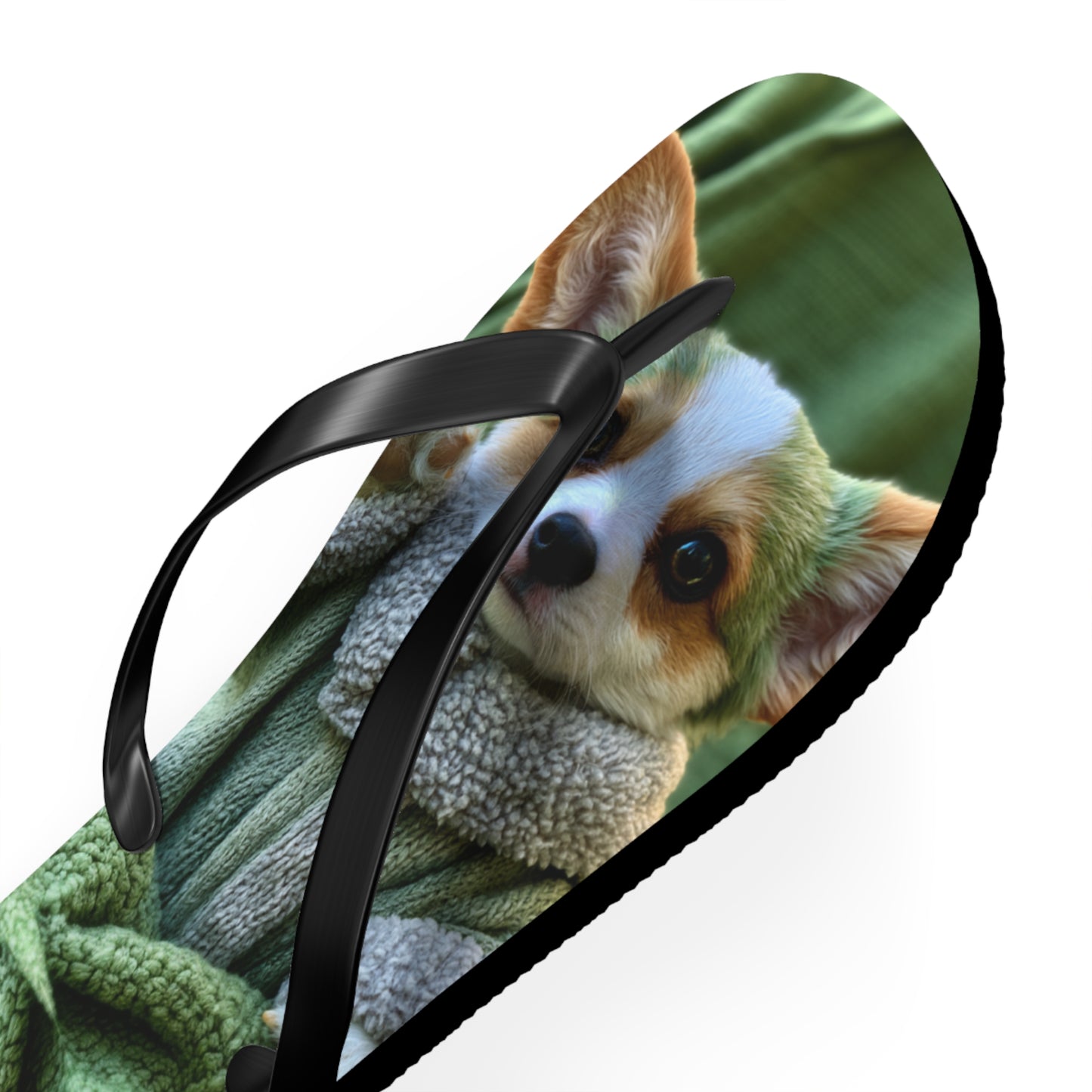 Grogu the Corgi Flip-Flops