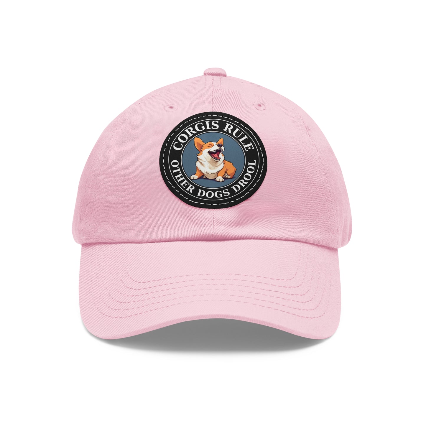 Corgis Rule...Other Dogs Drool - Cap with Leather Patch