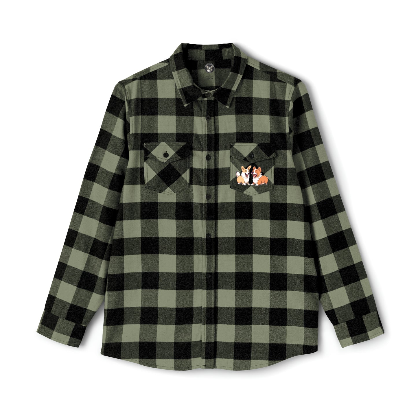 Corgi Couple - Flannel Shirt
