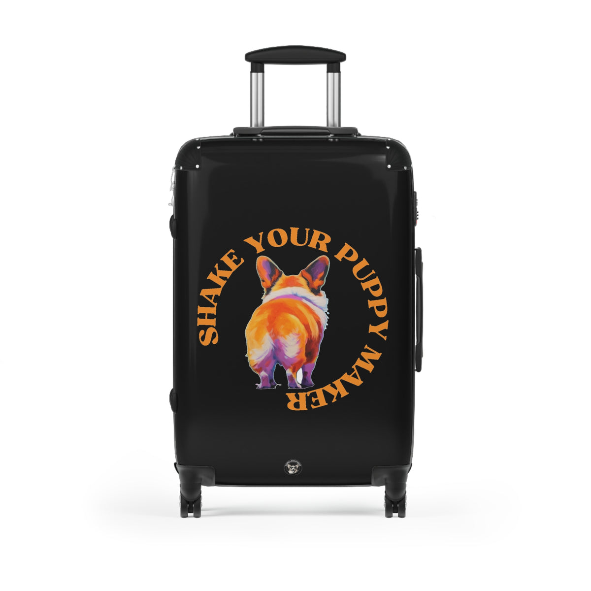 Shake Your Puppy Maker Travel Suitcases — Corgi Butt Rolling Luggage