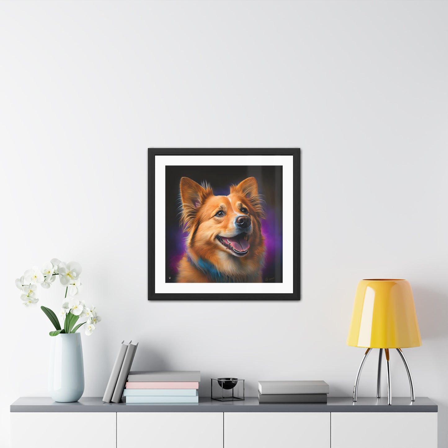 Golden Corgi - Framed Print