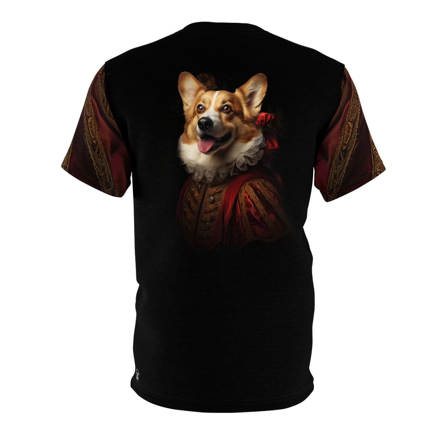 Renaissance Corgi Artistic Regal Portrait Bold Fashion Tee - Honoring Corgi History