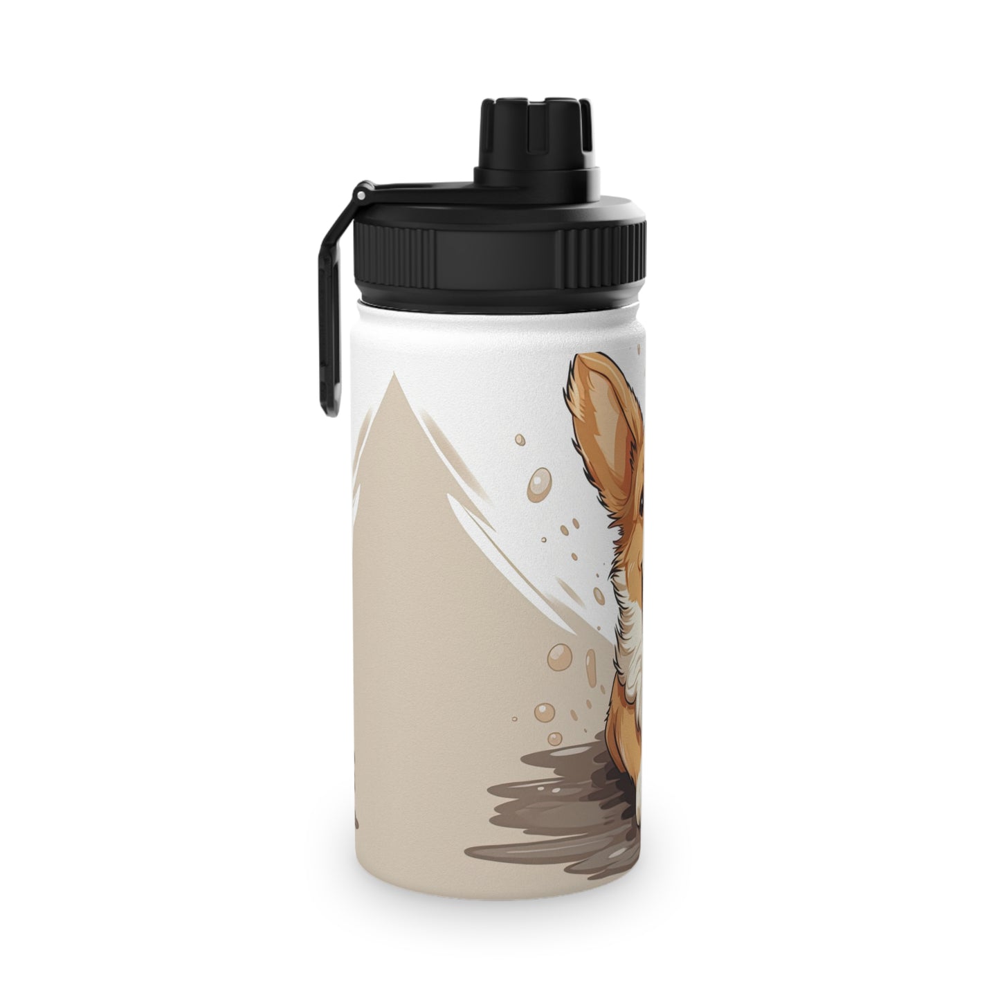 Corgi Cuteness - Water Bottle with Sport Lid