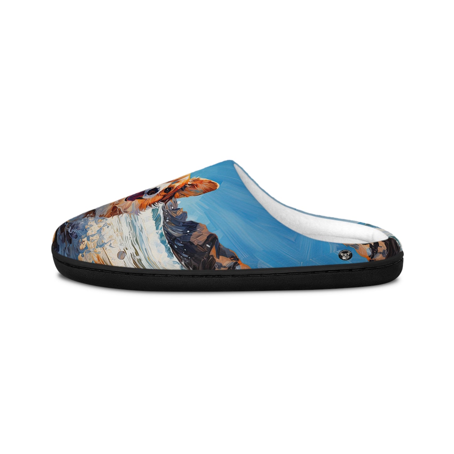 Coastal Corgi Men's Slippers