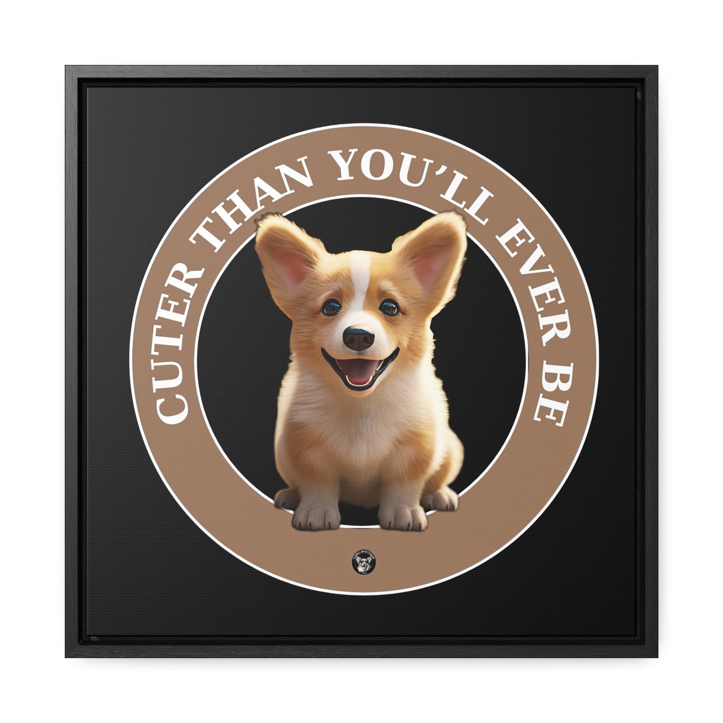 Cuter Than You - Framed on Canvas