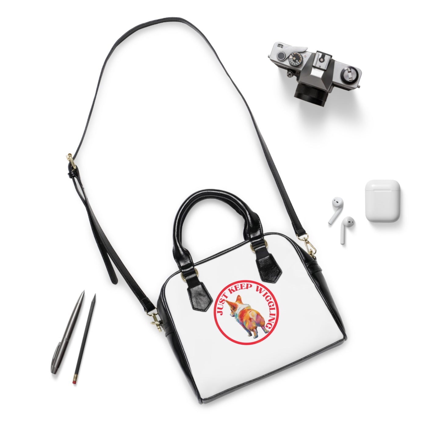 Just Keep Wiggling - Handbag w/Removable Shoulder Strap