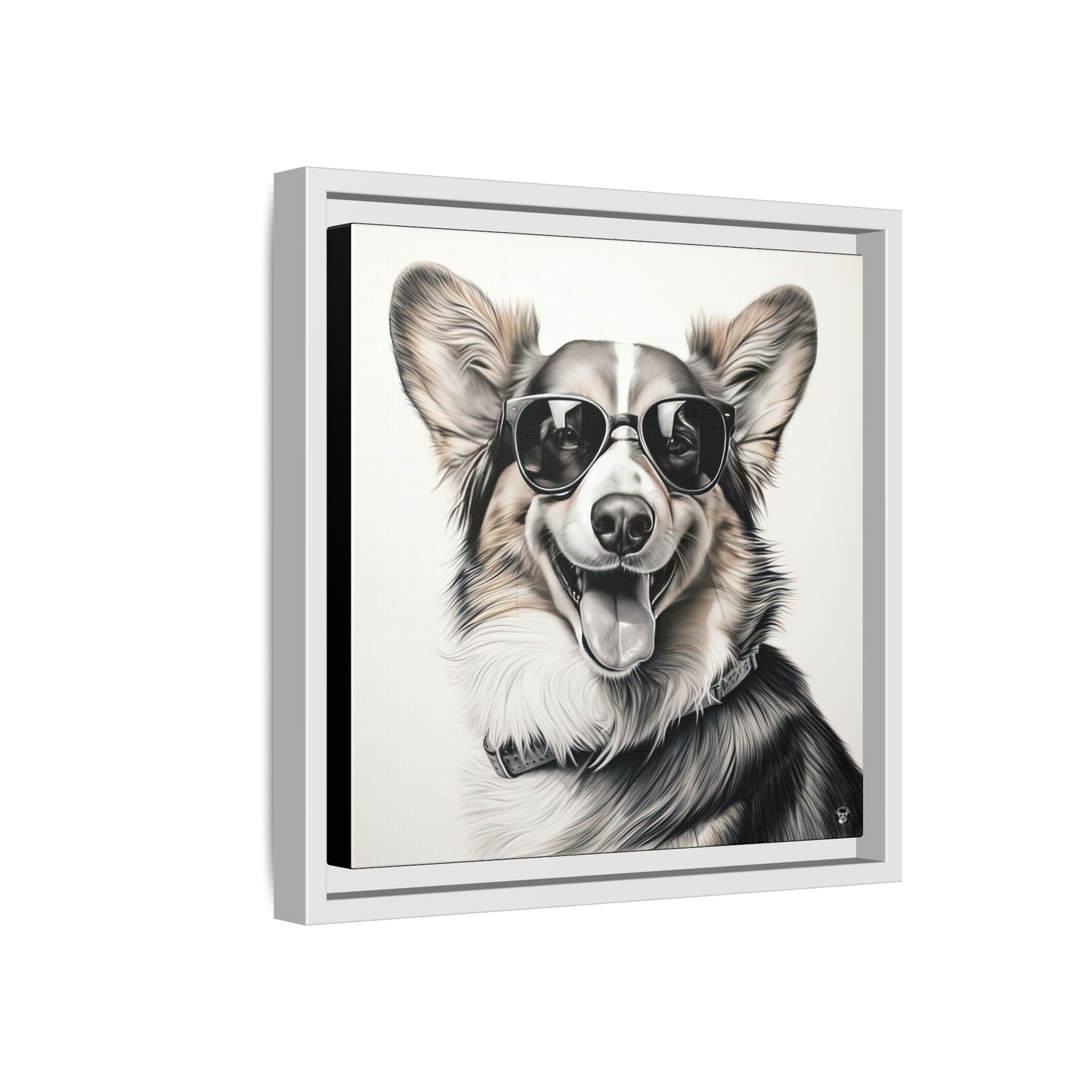 Corgi Cool on Canvas