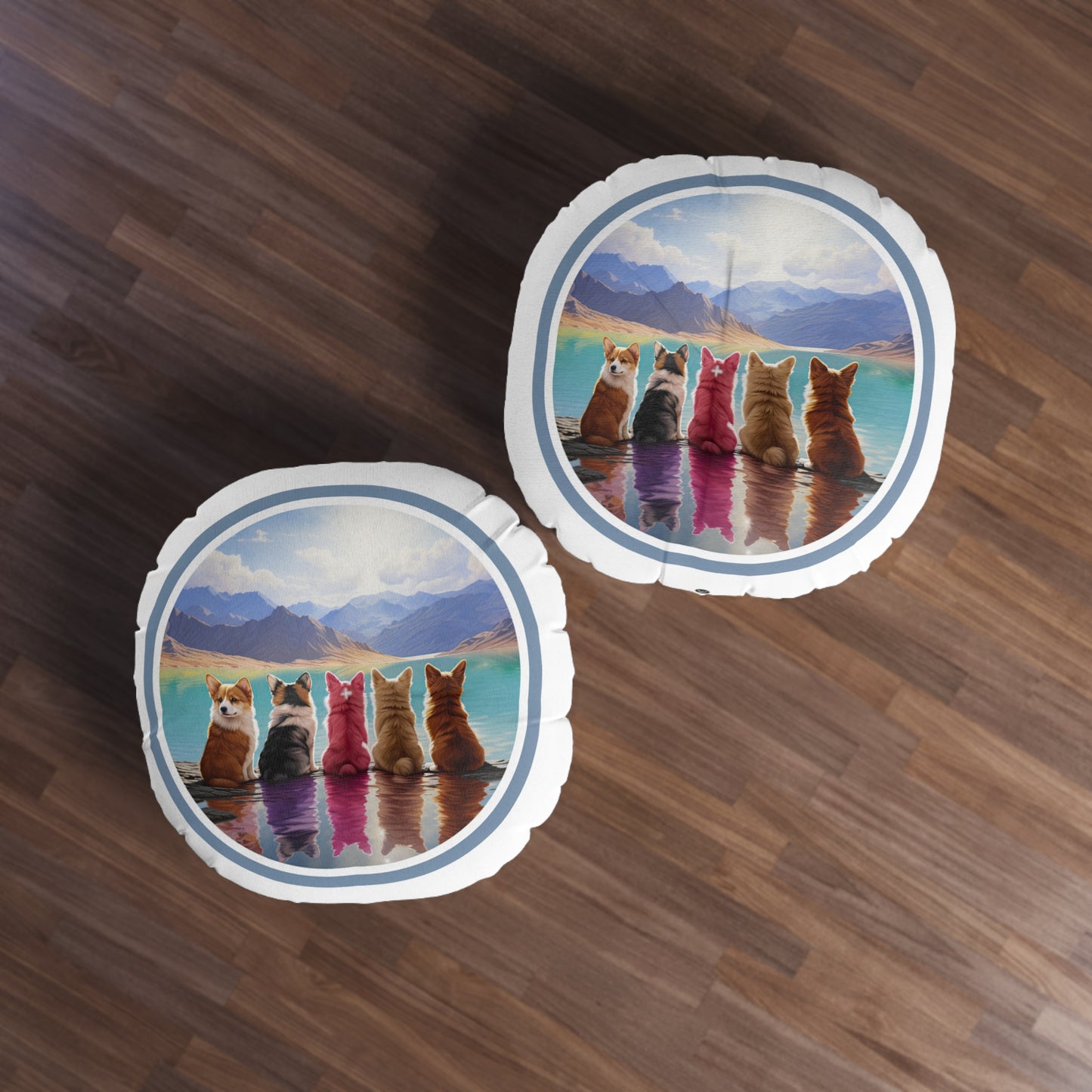 Corgi Lake - Floor Pillow