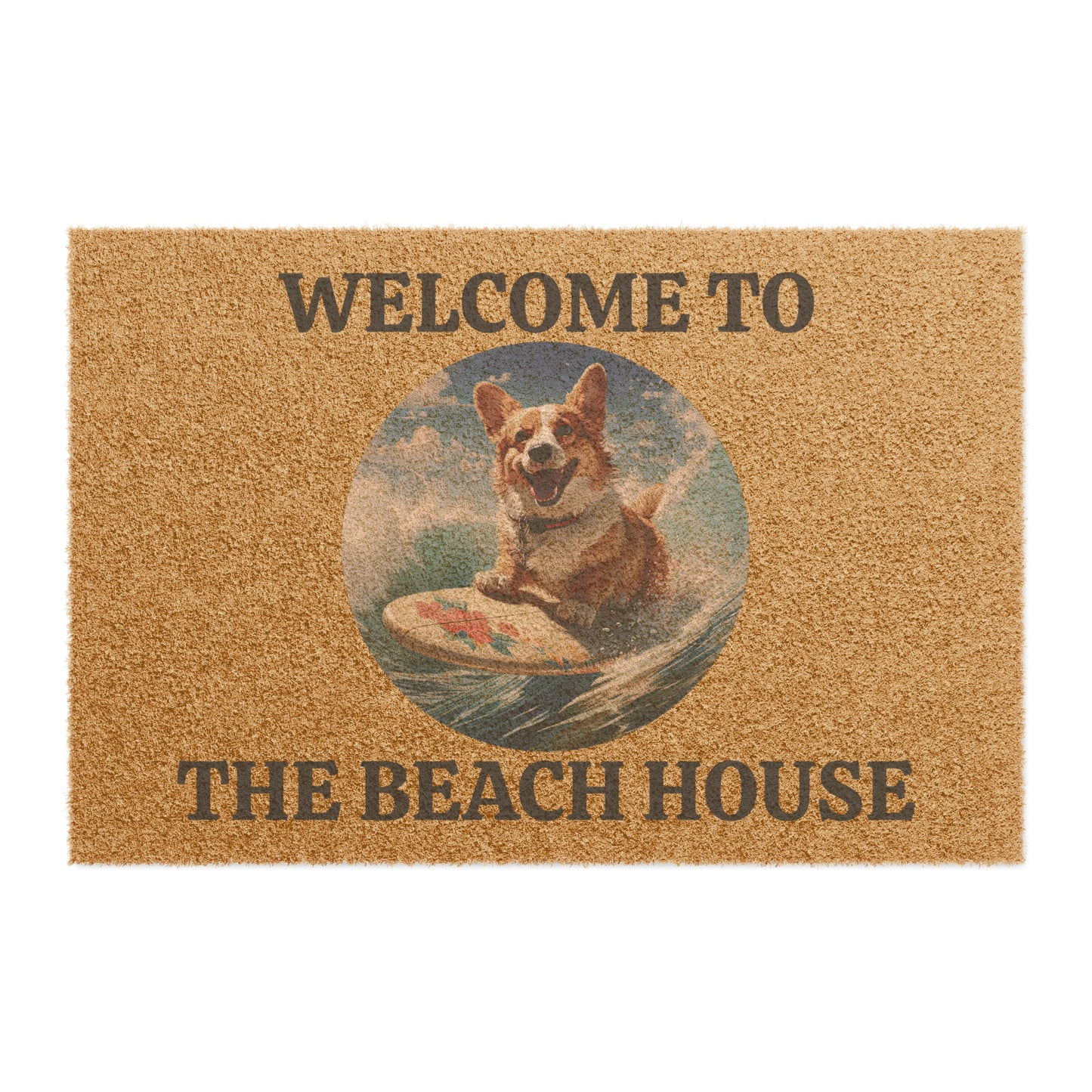 Beach House/Cowabunga Corgi - Doormat
