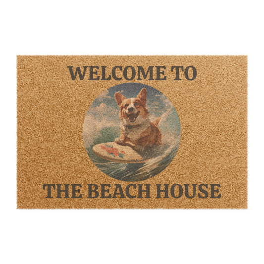 Beach House/Cowabunga Corgi - Doormat