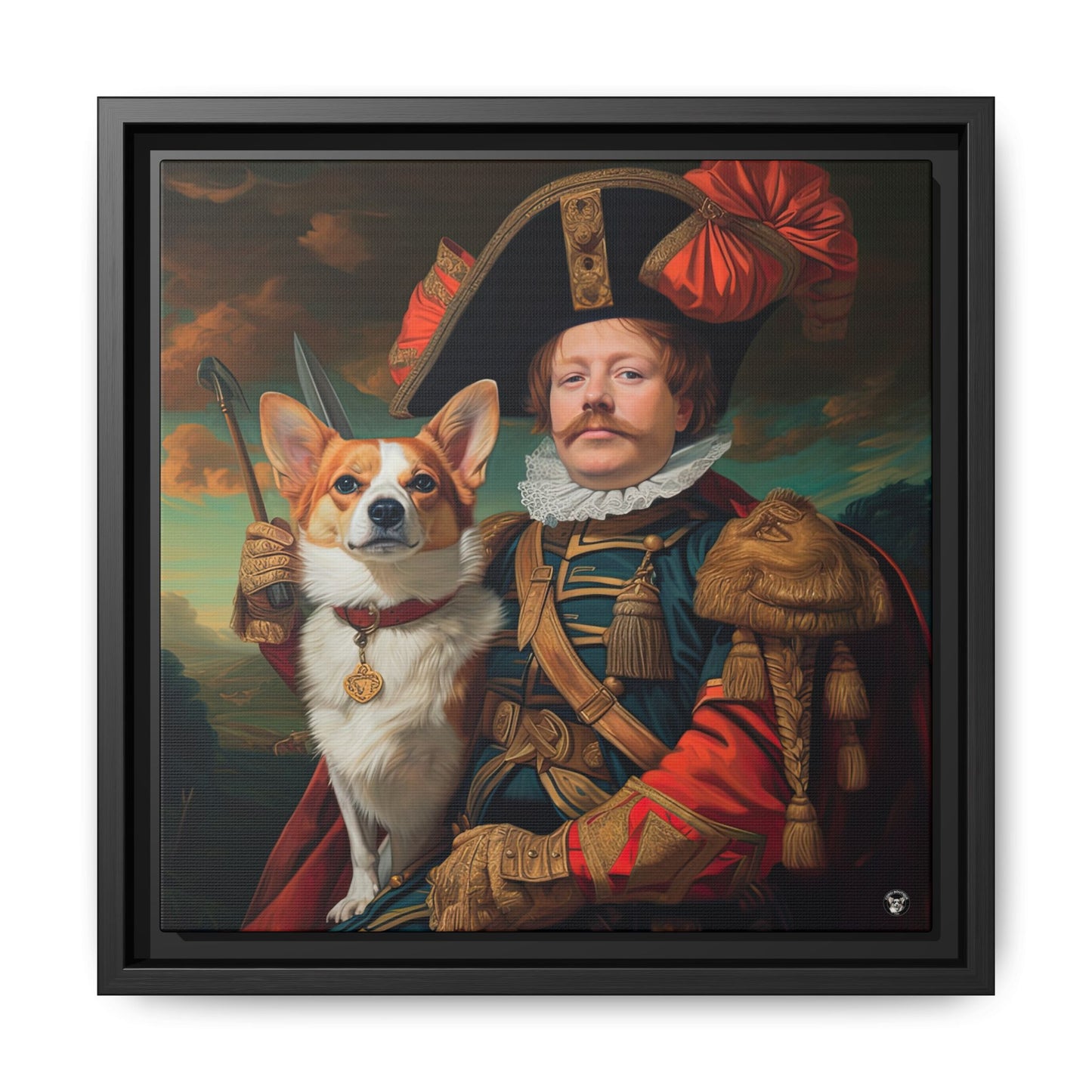First Royal Corgi on Canvas