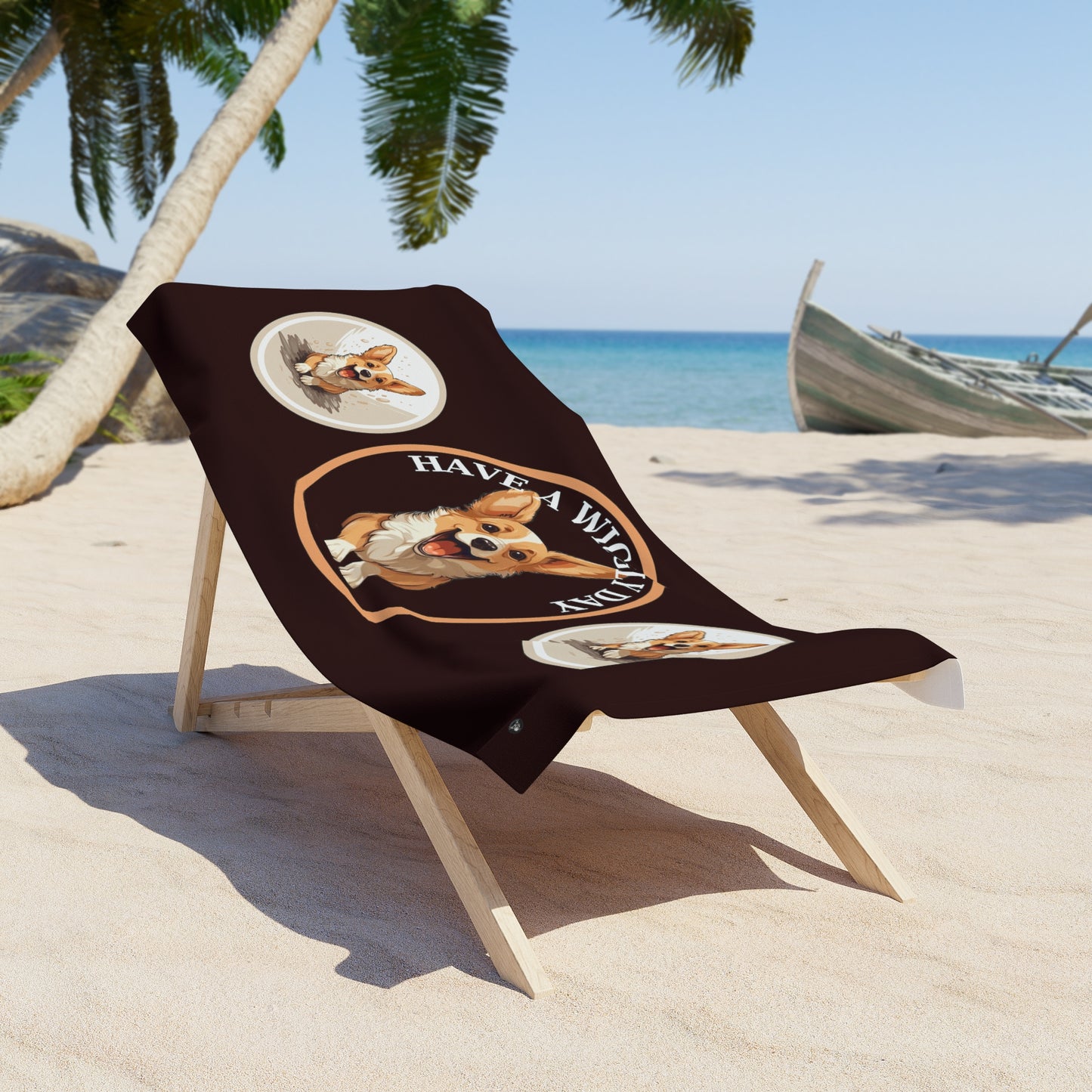 Have a Wiggly Day Beach Towel