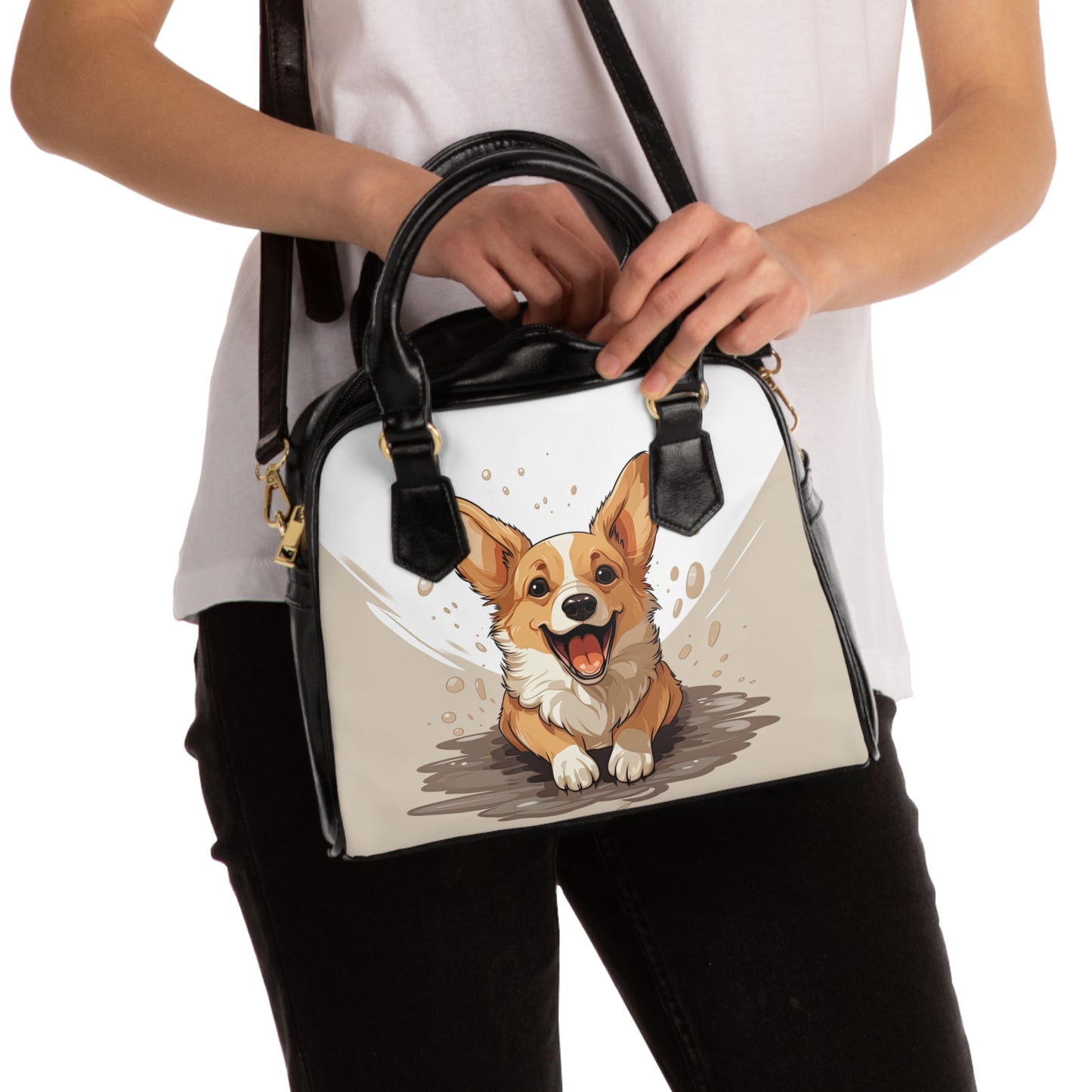 Corgi Cuteness - Handbag w/Removable Shoulder Strap