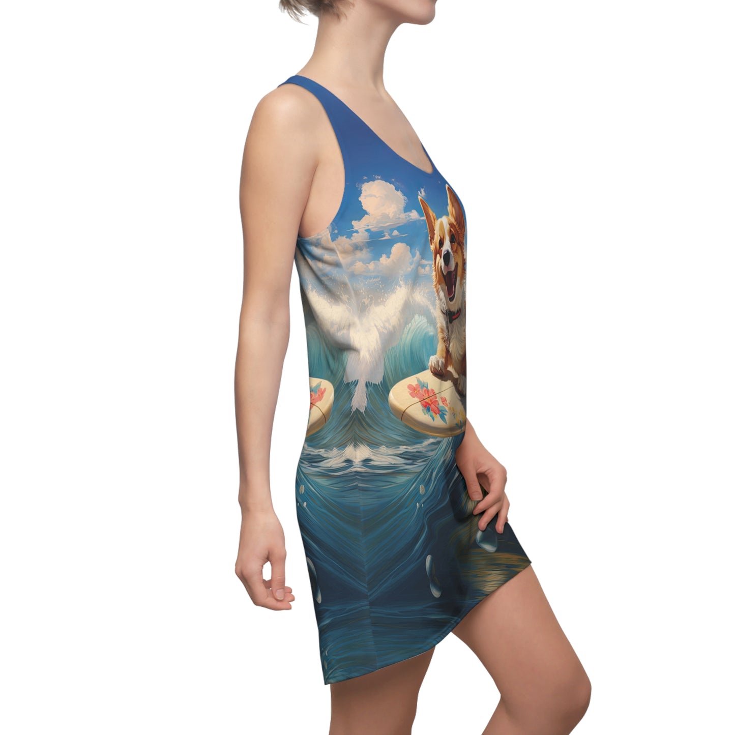 Cowabunga Corgi - Racerback Dress