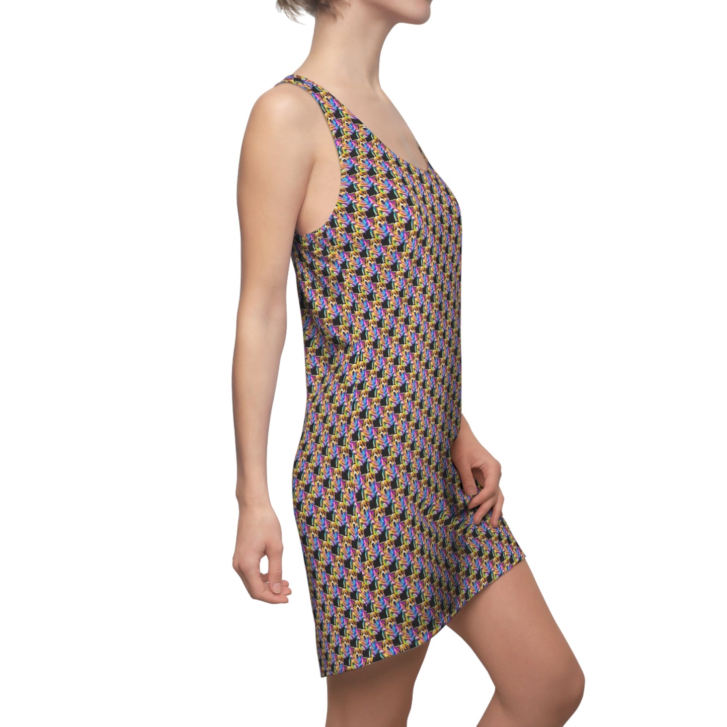 Colorful Corgi - Racerback Dress