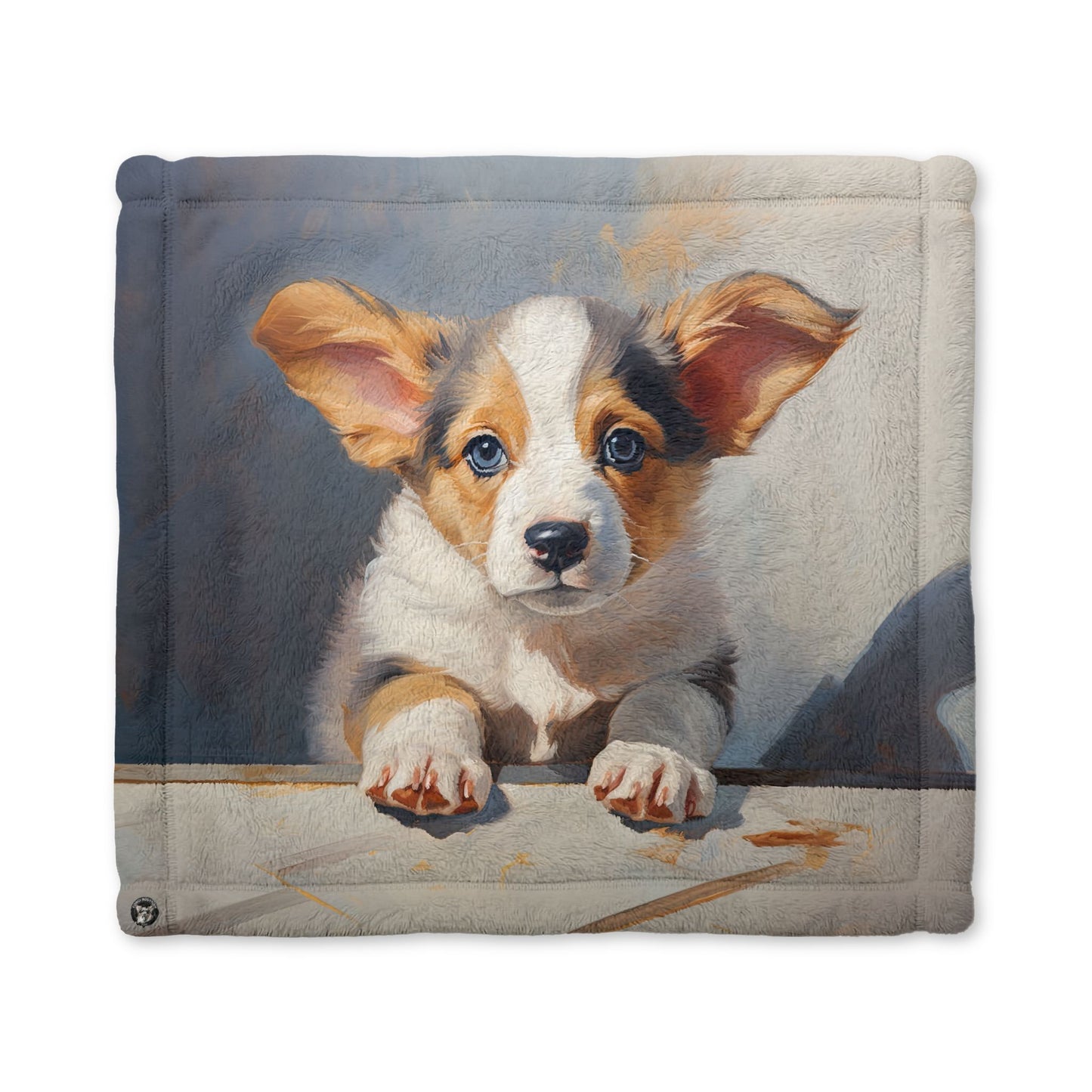 Puppy Portrait Cuddle Blanket