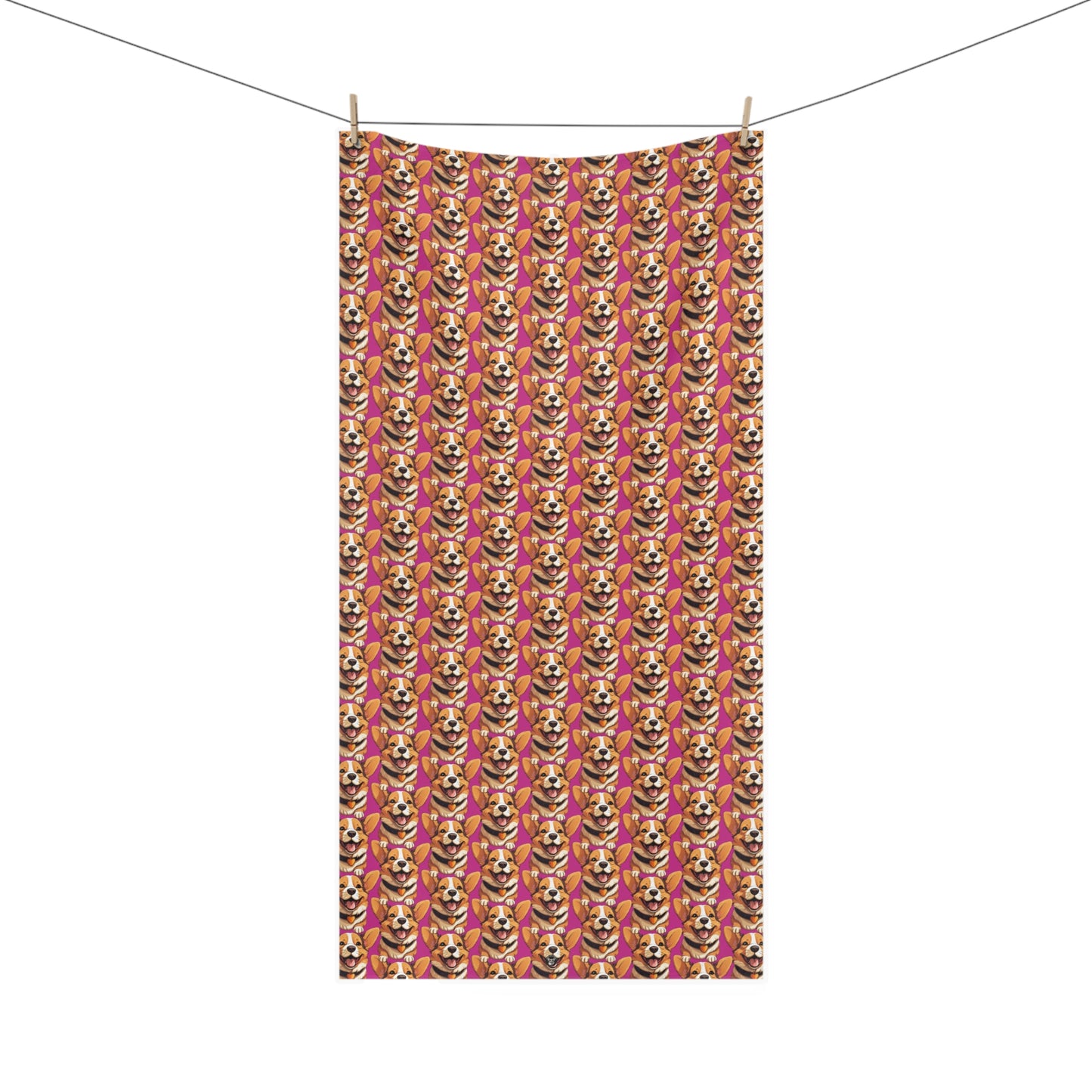 Puppy Love Mosaic - Bath Towel