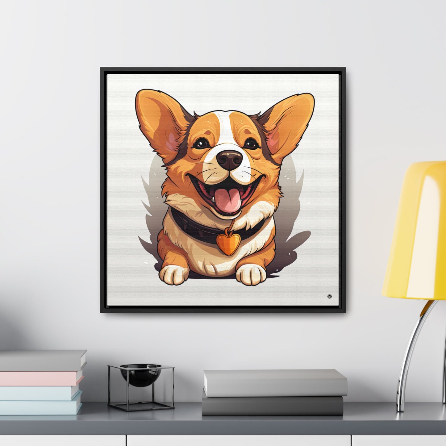 Puppy Love - Framed on Canvas