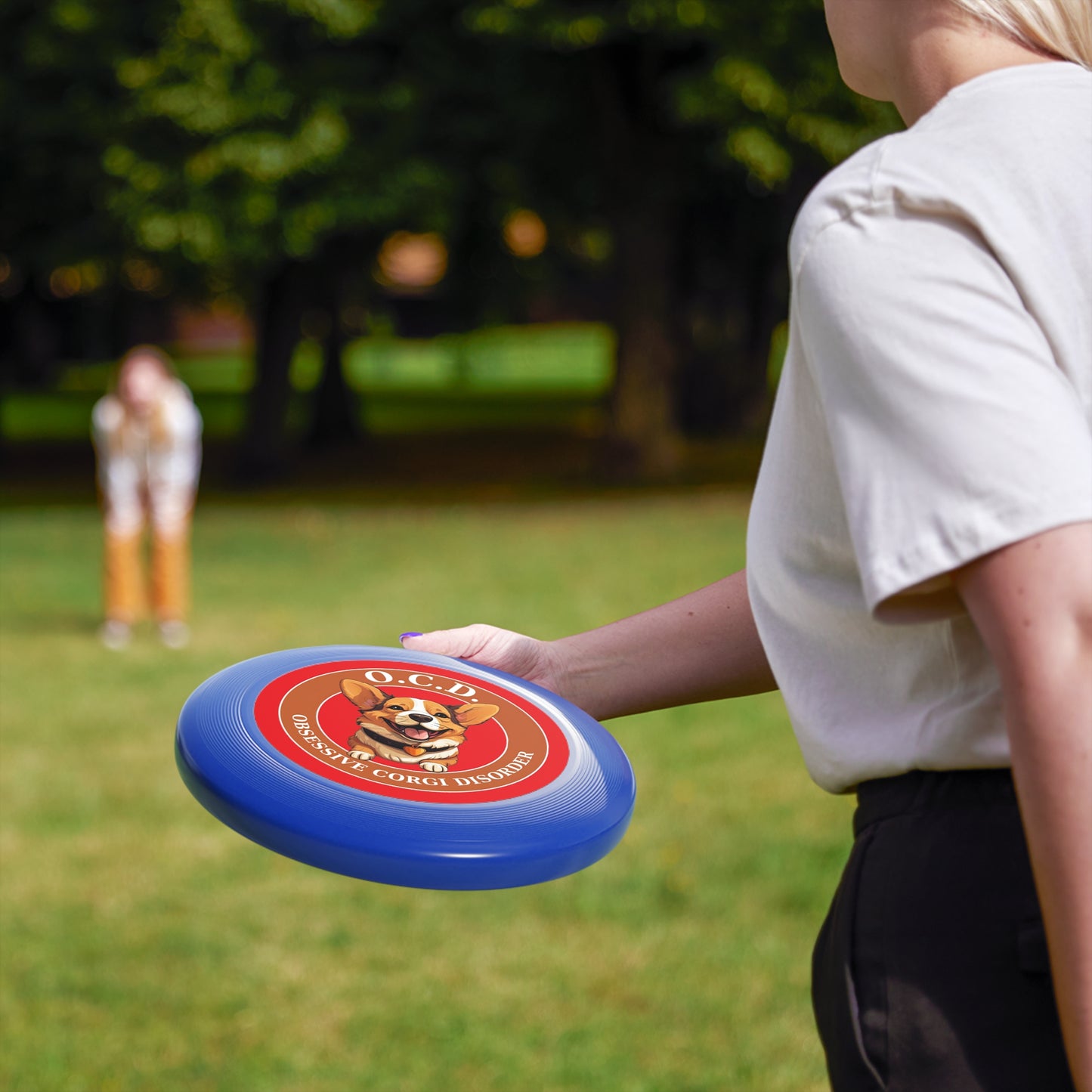 O.C.D. Obsessive Corgi Disorder - Wham-O Frisbee