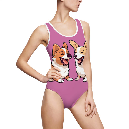Corgi Couple - Classic One-Piece Swimsuit